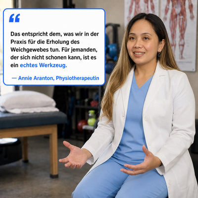 Physiotherapeutin Annie Aranton über den Verolis Wärme-Fußmassager