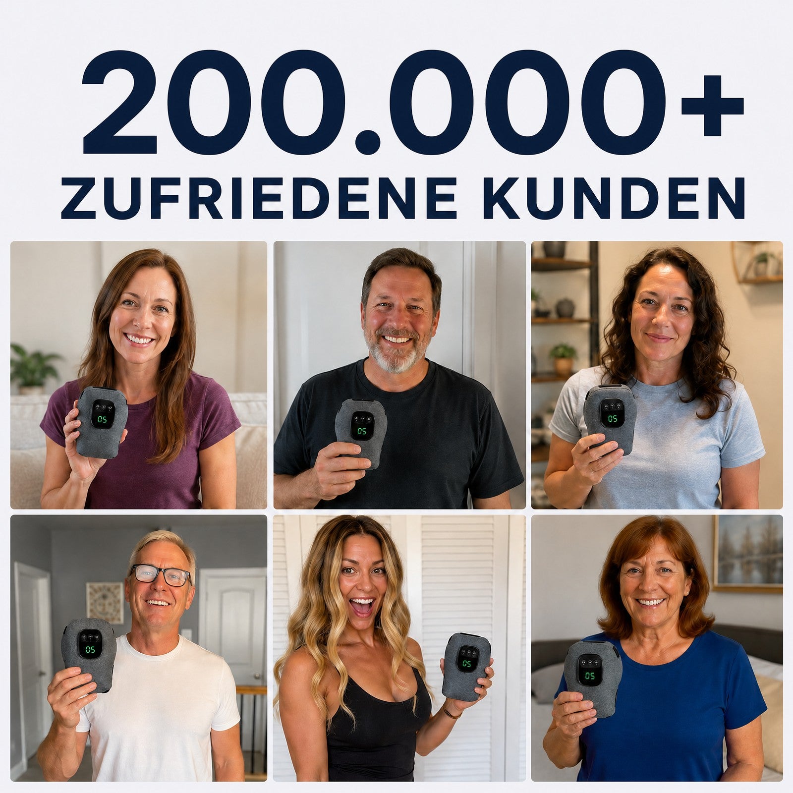 Über 200.000 zufriedene Kunden mit dem Verolis Wärme-Fußmassager